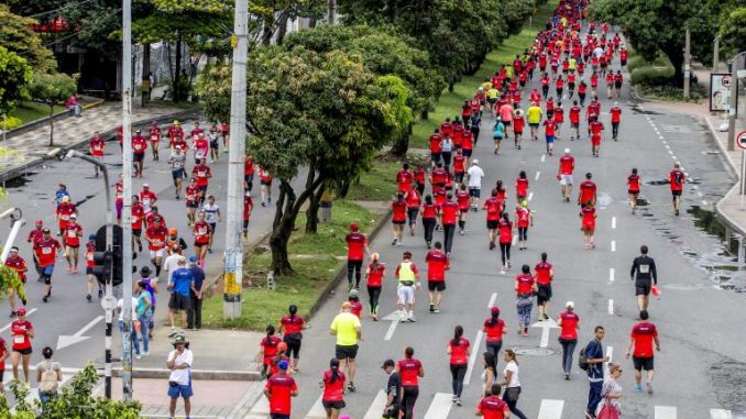 Maratón en Medellín.