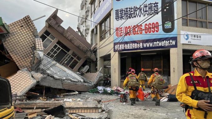 Terremoto en Taiwán.