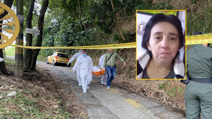 Lugar donde asesinaron a la taxista.