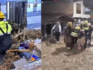 Deslizamiento y avenida torrencial en La Estrella dejó 8 casas afectadas y 2 lesionados