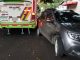 En choques como este los conductores están obligados a retirar los carros.