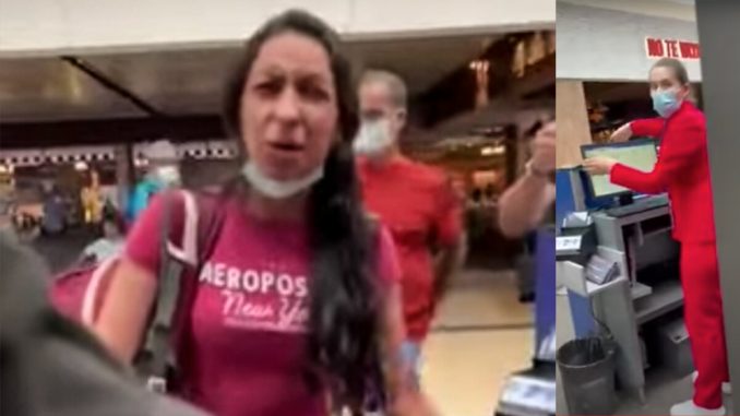 Agresión a azafata.