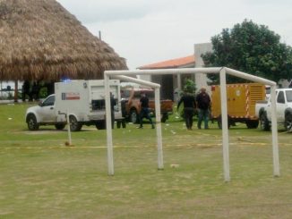 Inspección a la escena de la balacera.