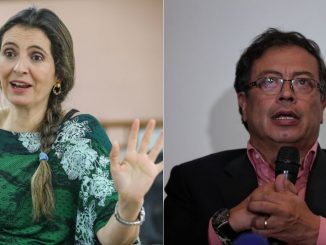 Ploma Valencia y Gustavo Petro