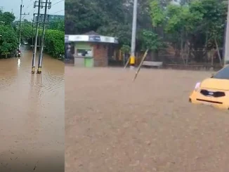 Estación Poblado se inundó y parecía una piscina