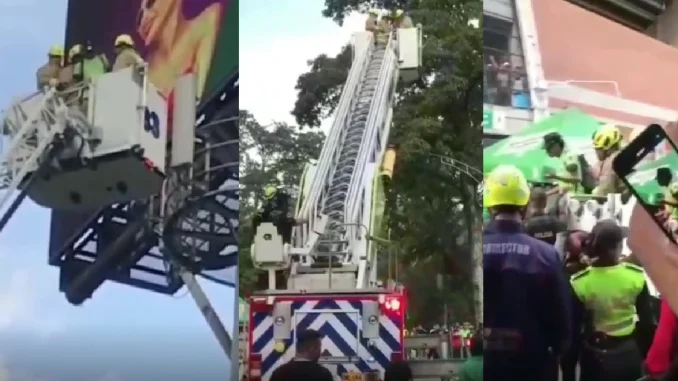 Hincha del Nacional se montó hasta el tablero electrónico para ver el partido