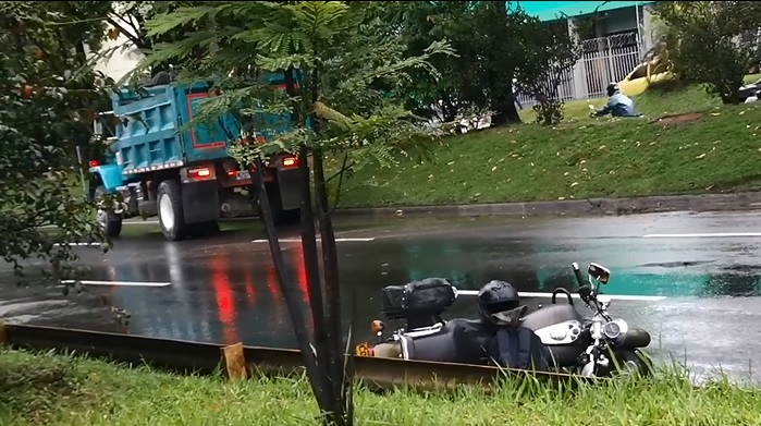 El accidente de tránsito ocurrió de madrugada.