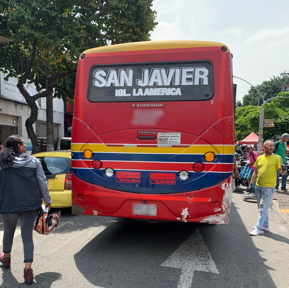 El accidente de tránsito ocurrió en el Centro.