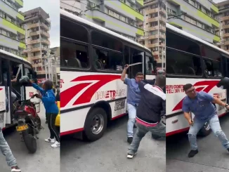En plena calle del Centro de Medellín ocurrió el incidente.