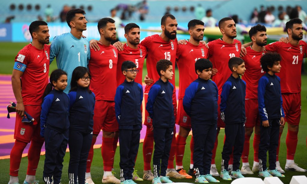 Selección de Irán en el partido. / FOTO: EFE