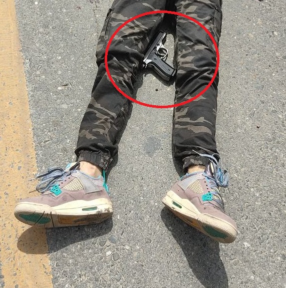 Esta arma sería del presunto ladrón.