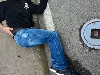 El presunto ladrón terminó lesionado.
