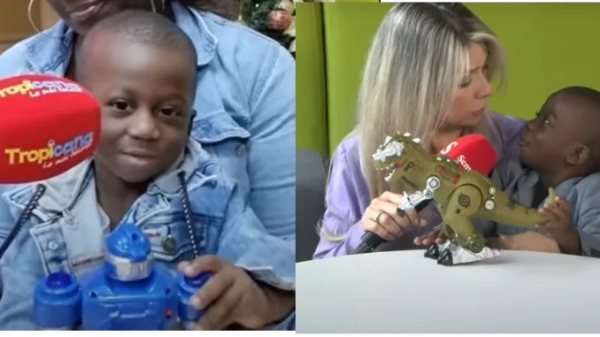 El pequeño Yanfry volvió a reaccionar asustado cuando le mencionaron a la periodista.