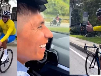Nairo Quintana se encontró a ciclista en Las Palmas y hasta le dio indicaciones