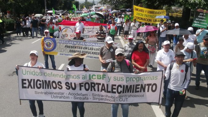marcha en Medellín