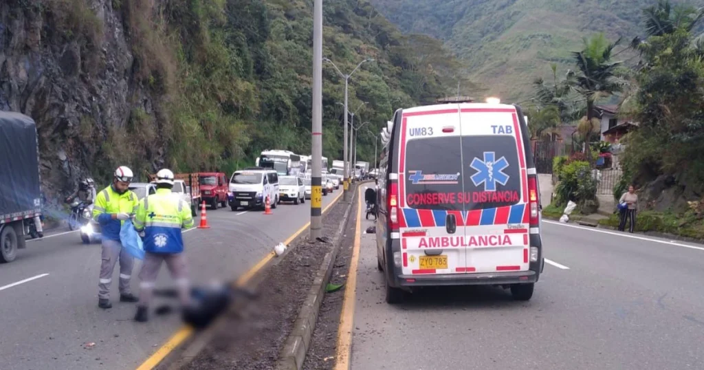 Accidente en la autopista Medellín-Bogotá