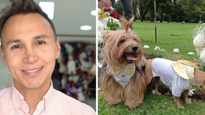 Mauricio Leal y sus mascotas