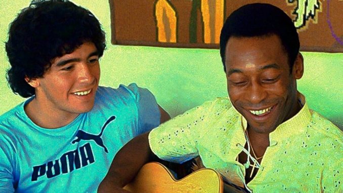 Maradona y Pelé.