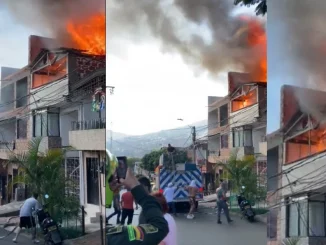 Incendio en un tercer piso causó temor en Campo Valdés