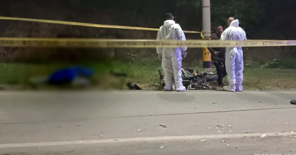 Accidente en la vía al mar