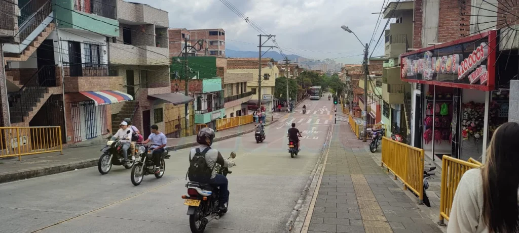 En este punto de Manrique ocurrió el accidente de moto en el que murió la mujer.