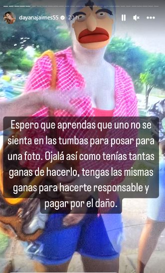 Publicación de Dayana Jaimes denunciando a la presunta responsable. /FOTO: DAYANA JAIMES 