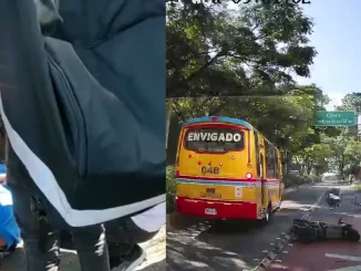 El accidente ocurrió a las 9 de la mañana. El motociclista no presentó heridas de consideración.