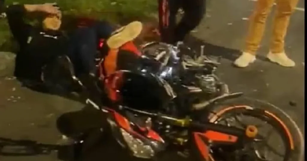 Esta fue una de las fotografías tomadas después del accidente en el que se vio involucrado el subsecretario de salud