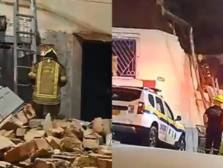 El desplome ocurrió la noche de este lunes, 30 de enero.