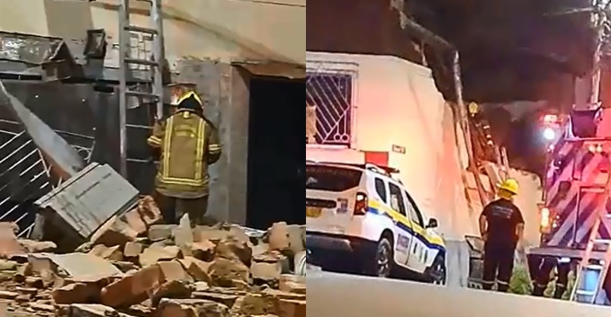 El desplome ocurrió la noche de este lunes, 30 de enero.
