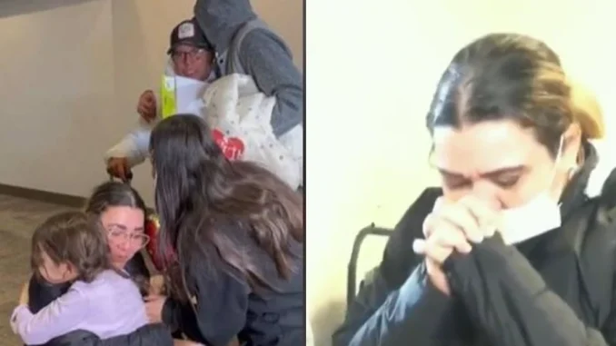 Así fue el reencuentro entre Paula Durán y sus padres.