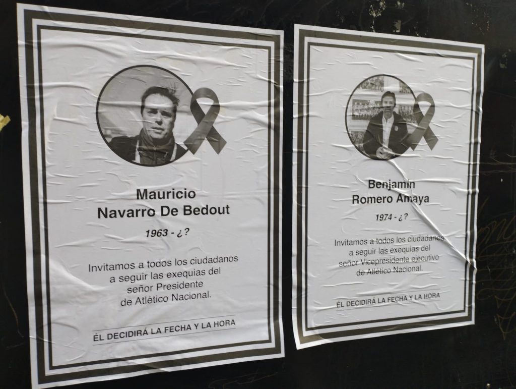 Amenazas a Mauricio Navarro y Benjamín Romero. /FOTO: TOMADA DE TWITTER. 