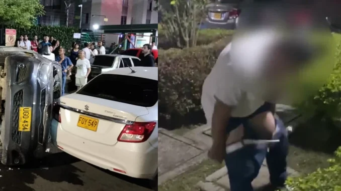 El caso ocurrió en Cali. El hombre retó a los vecinos y se bajó los pantalones para hacer sus necesidades.
