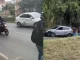 El choque fue provocado después de que dos sujetos en moto huyeran después de atracar un vehículo.