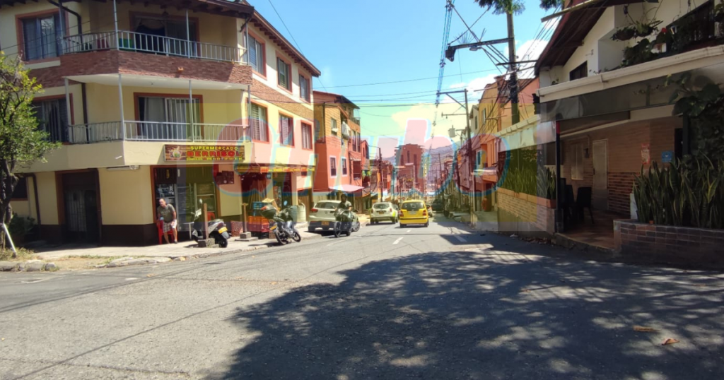 El hombre quedó tendido en la vía en el barrio La Cabaña de Bello.