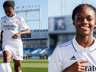 Linda Caicedo jugando con el Real Madrid
