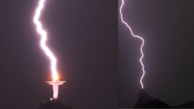 Rayo, fotografía, viral, mundo, Brasil, Cristo Redentor, Q’Hubo Medellín