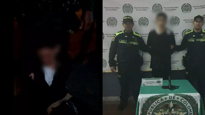 Uno de los hombres que intentaba robar la licorería fue atrapado y golpeado por la comunidad.