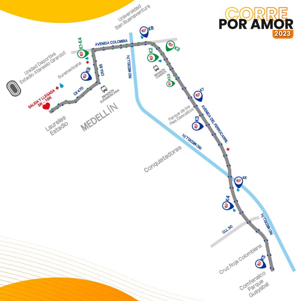 Recorrido carrera 'Corre por Amor' 