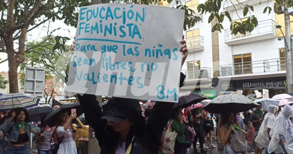 Así fue la movilización de las mujeres en Medellín. /FOTOS: ALEJANDRA MORALES. 