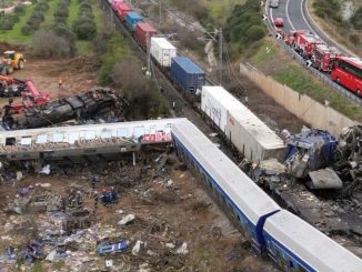 Choque de trenes en Grecia