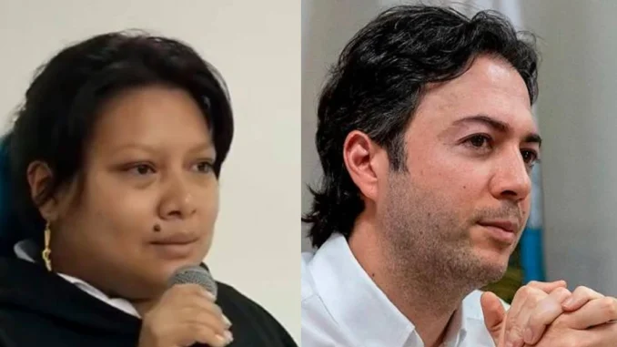 Andrea Muyuy, líder indígena, le reclamó a Daniel Quintero por sus declaraciones sobre los caciques y taitas de los resguardos indígenas.