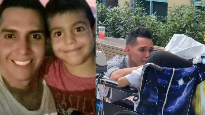 Julián Andrés y su padre Andrés Rosales lograron reunirse después de tres años sin verse por el diagnóstico de cáncer del menor.