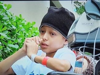 Niño con cáncer en Estados Unidos