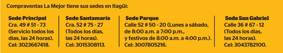Sedes compraventa La Mejor. 