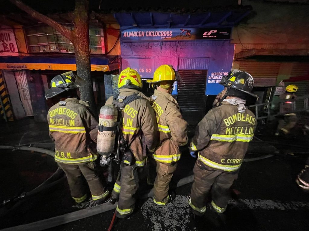 Incendio en el centro de Medellín