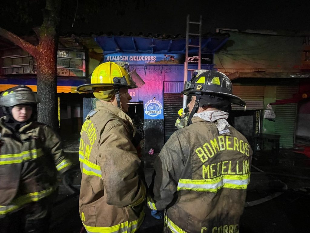 Incendio en el centro de Medellín