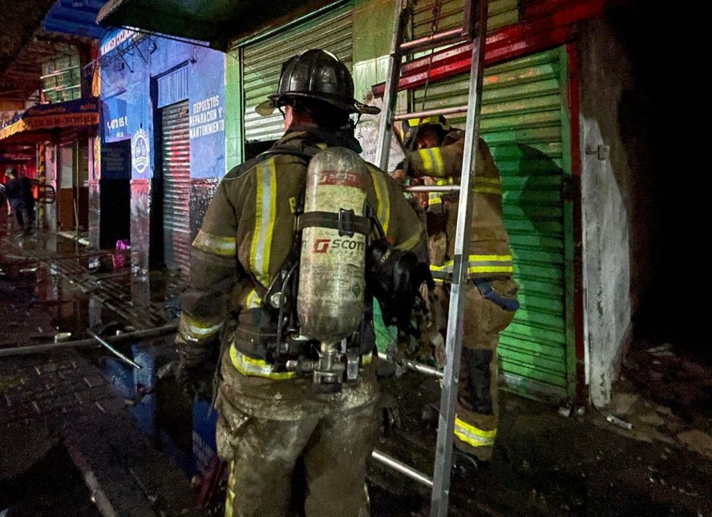Incendio en el centro de Medellín