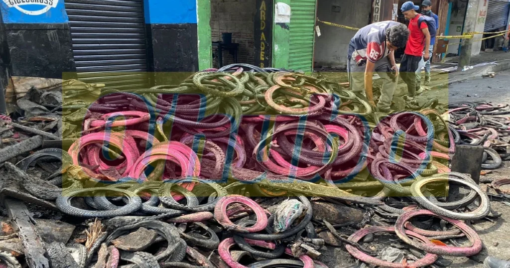 Incendio en el centro de Medellín