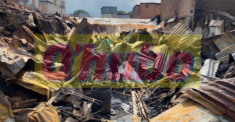 Incendio en el centro de Medellín